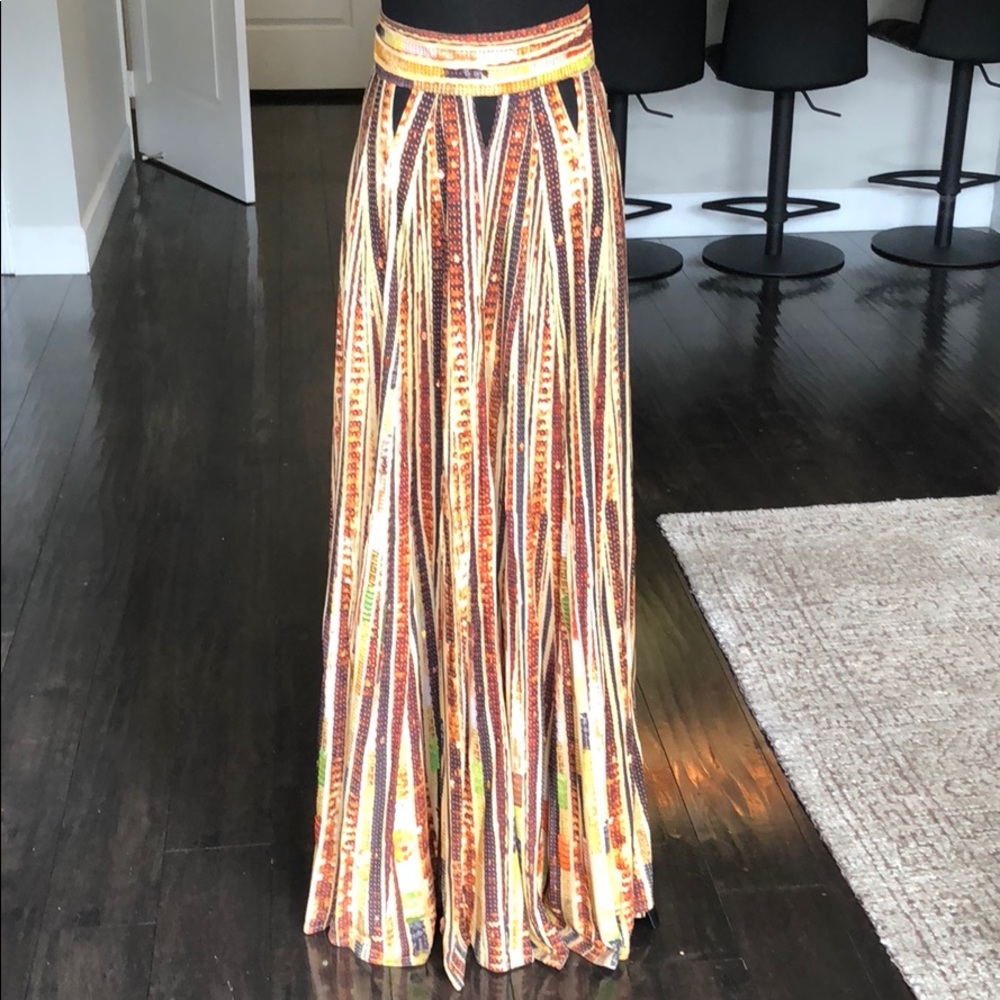 Givenchy cutout maxi skirt sequin detail
